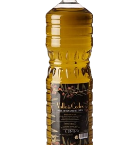 Aceite de Oliva Virgen Extra · 80% arbequina y 20% arróniz · Botella 1 l.